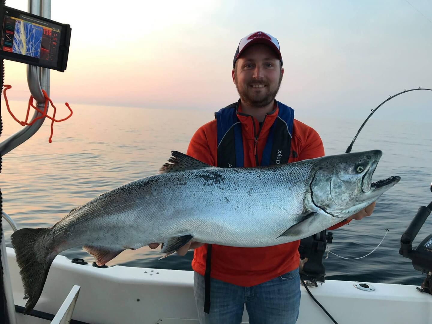 Salmon Fishing Lake Michigan