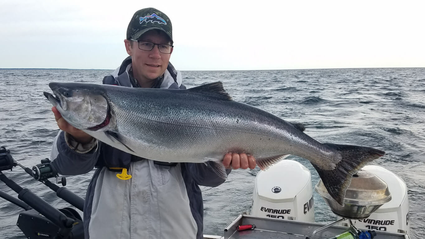 King Salmon Fishing on Lake Michigan