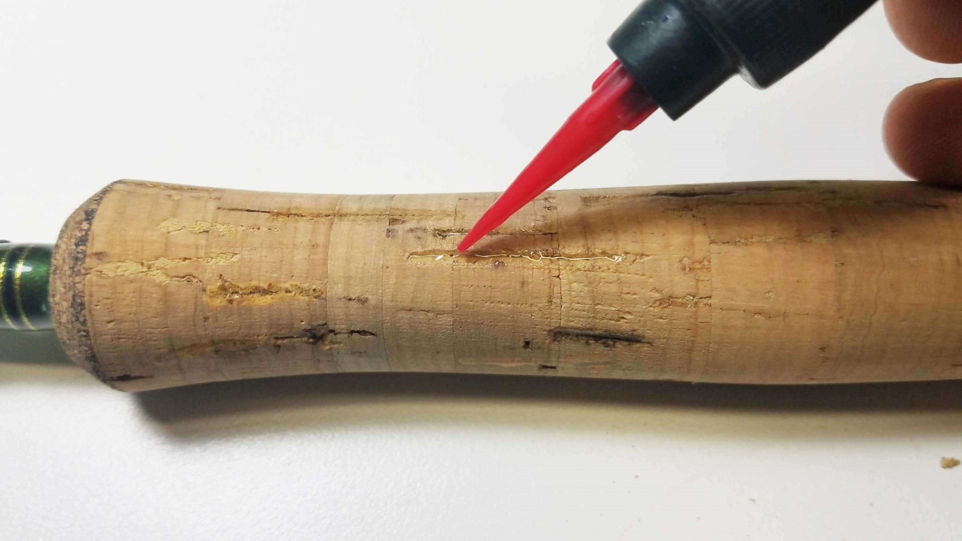 Sanding a Cork Handle